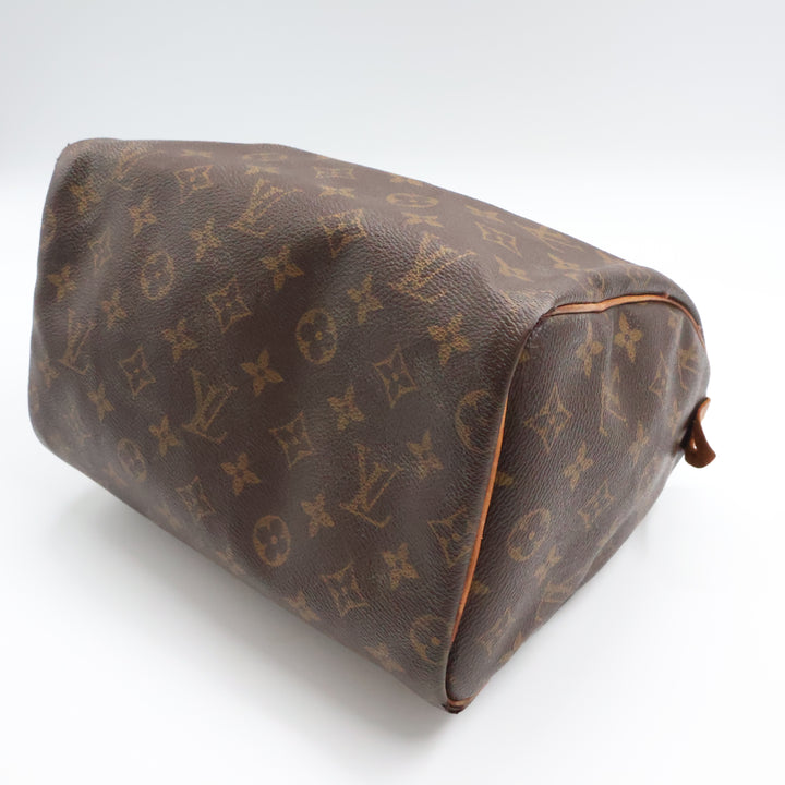 Louis Vuitton Vintage Brown Monogram Speedy 25 Handbag