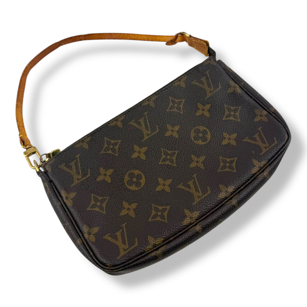 Louis Vuitton Pochette Accessories Brown Monogram Clutch Bag