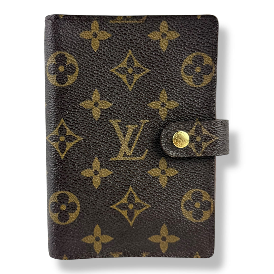 Louis Vuitton Brown Monogram Small Ring Agenda Wallet
