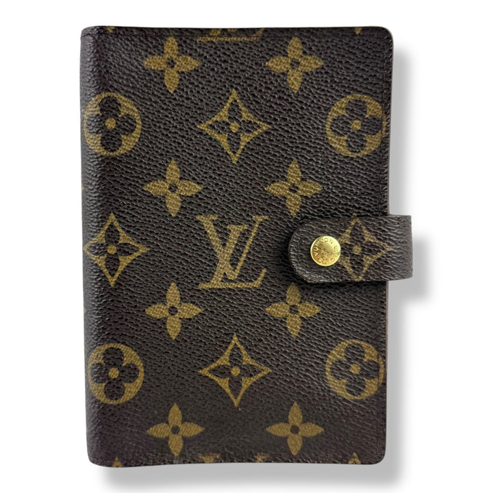 Louis Vuitton Brown Monogram Small Ring Agenda Wallet