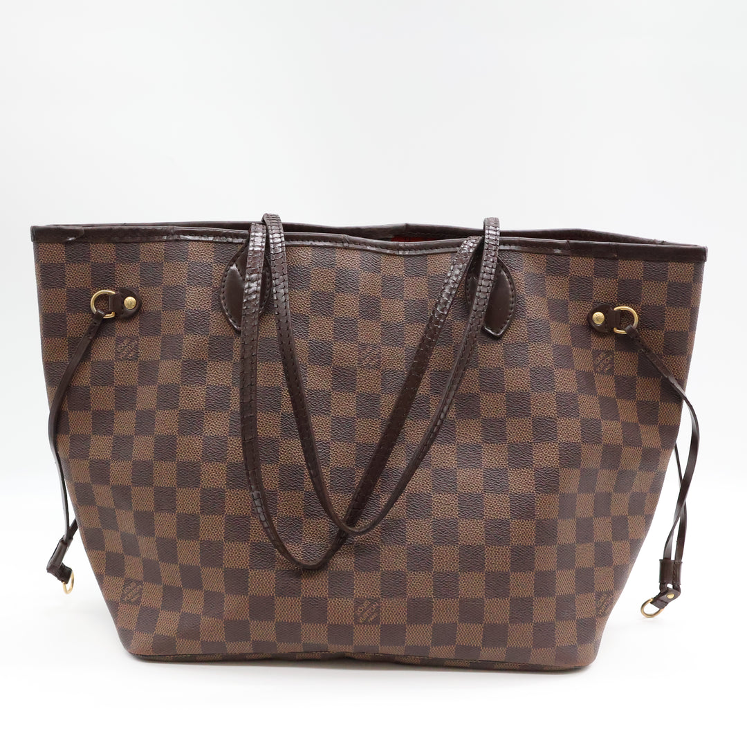 Louis Vuitton Brown Damier Neverfull MM Handbag