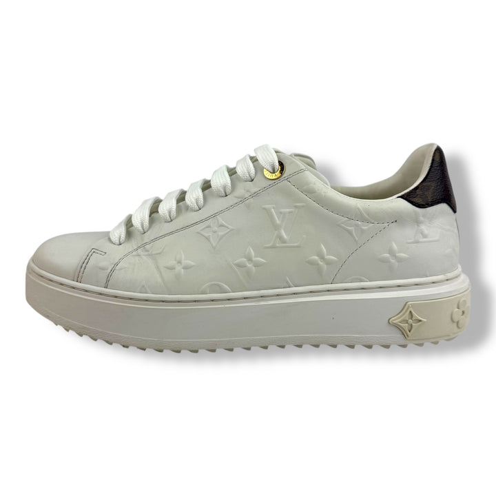 Louis Vuitton White Monogram Time Out LV UK 6 / EU 39