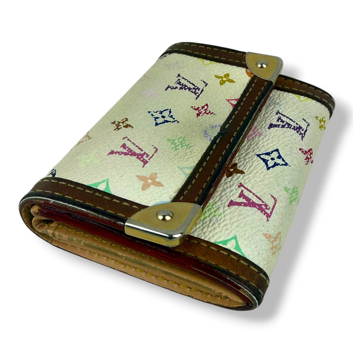 Louis Vuitton White Monogram Murakami Multicolour Coin Wallet