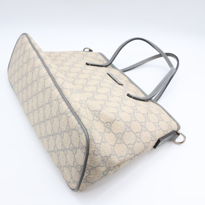 Gucci GG Beige/Grey Supreme Canvas Tote Bag