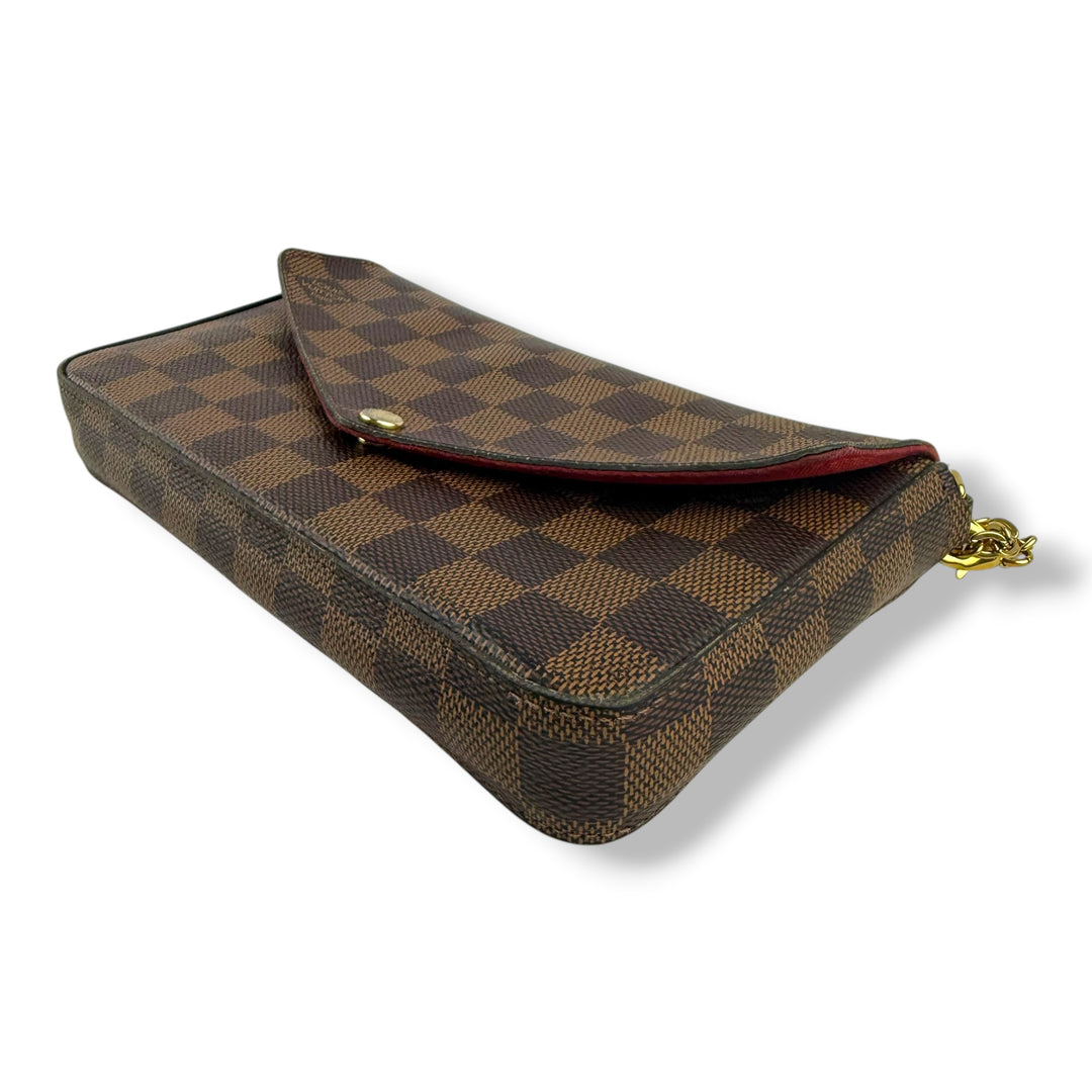 Louis Vuitton Felicie Pochette Brown Damier Handbag
