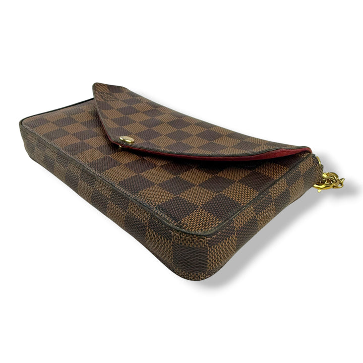 Louis Vuitton Felicie Pochette Brown Damier Handbag