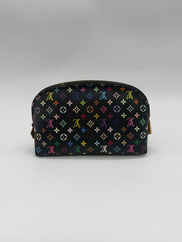Louis Vuitton Black Murakami Travel Cosmetic PM Pouch