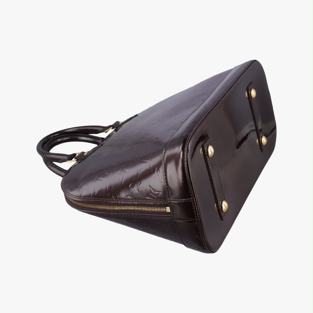 Louis Vuitton Burgundy Vernis Alma MM Handbag