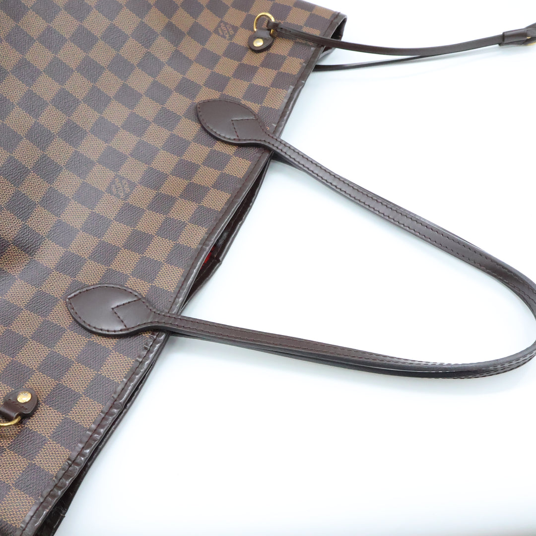 Louis Vuitton Brown Damier Neverfull MM Handbag