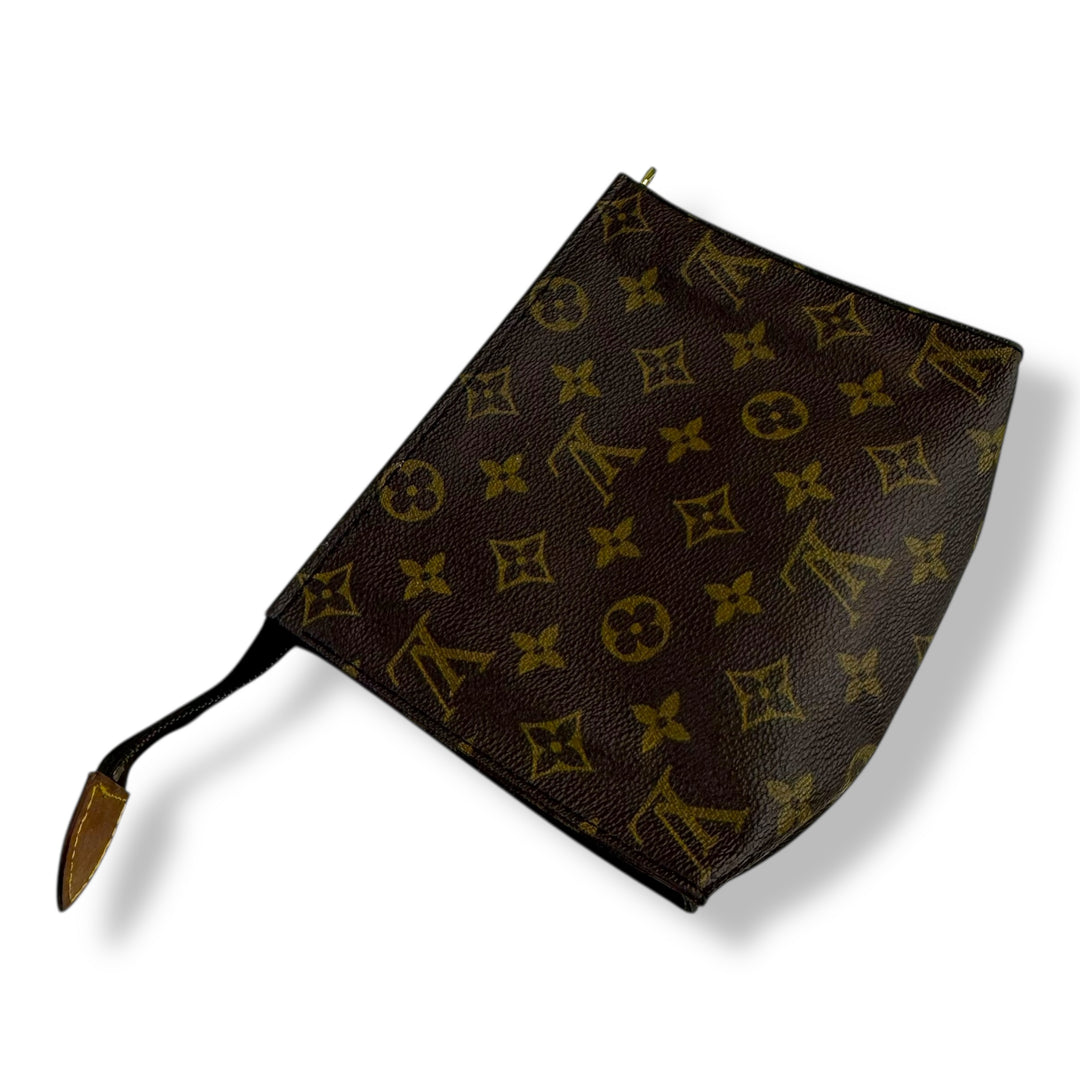 Louis Vuitton Vintage Brown Monogram Toiletry Pouch 19 Bag