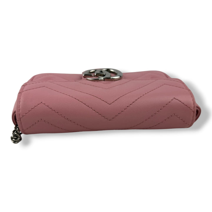Gucci GG Marmont Pink Leather Super Mini Handbag