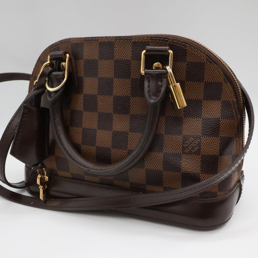 Louis Vuitton Brown Damier Ebene Alma BB Handbag