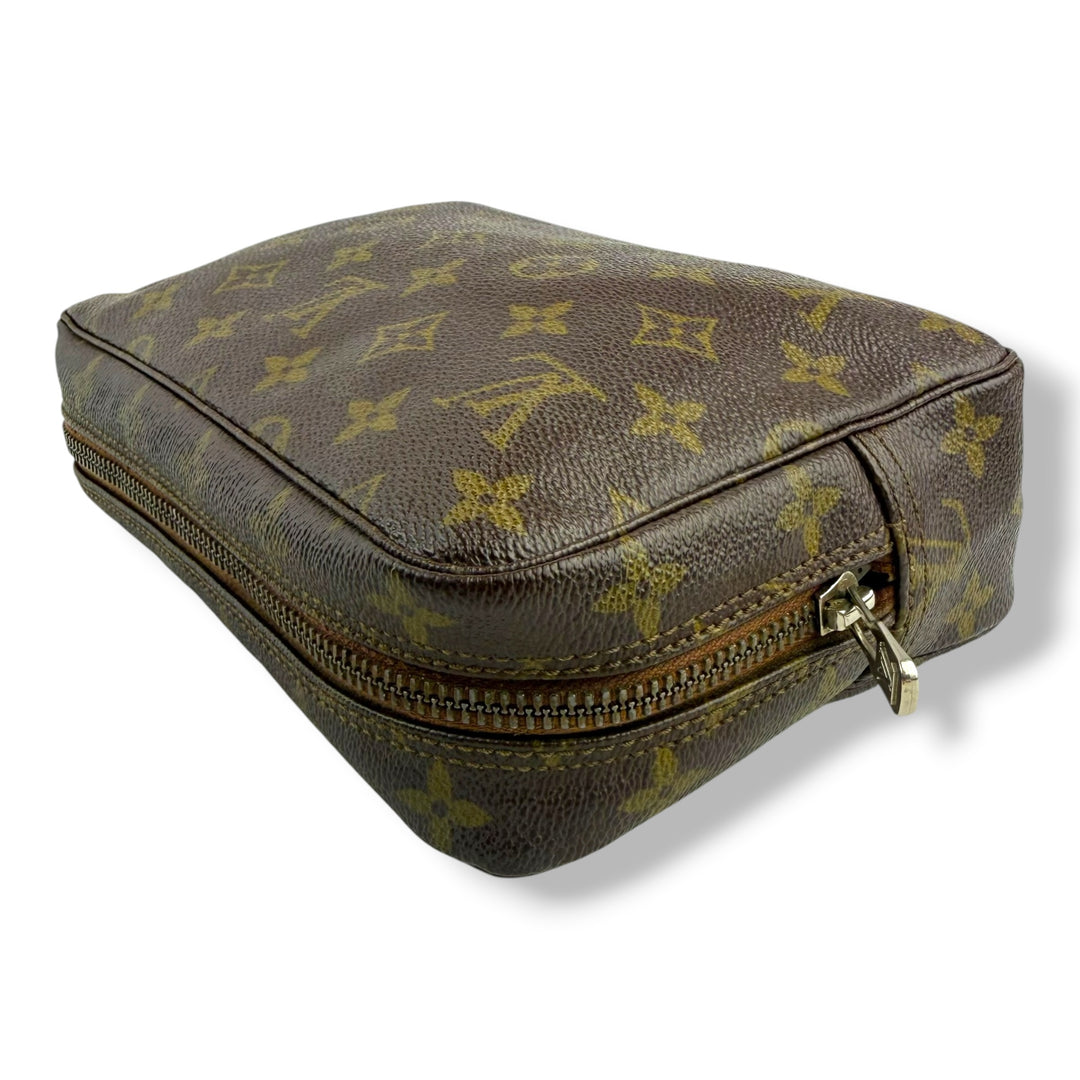 Louis Vuitton Toiletry Wash Bag Brown Monogram Toiletry Pouch