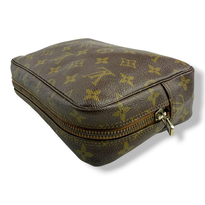 Louis Vuitton Toiletry Wash Bag Brown Monogram Toiletry Pouch