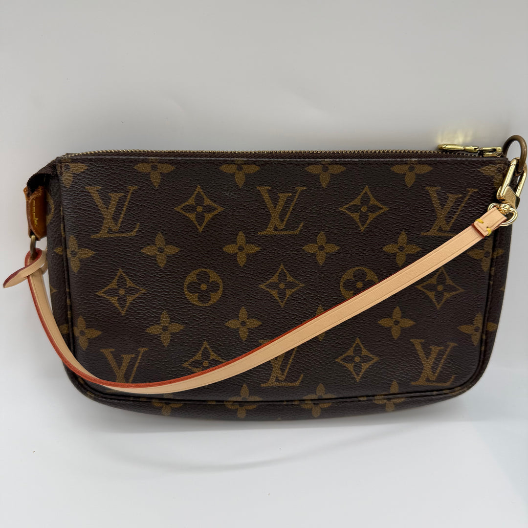 Louis Vuitton Pochette Accessories Brown Monogram Clutch Bag