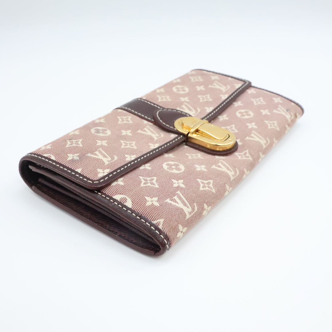 Louis Vuitton Sarah Pink Lin Femme Wallet