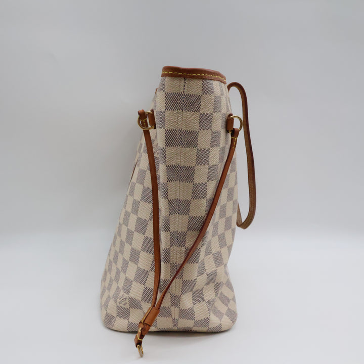 Louis Vuitton Damier Azur Neverfull MM Handbag