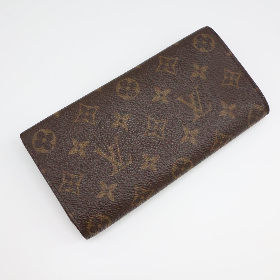 Louis Vuitton Emilie Brown Monogram Rose Ballerine Femme Wallet