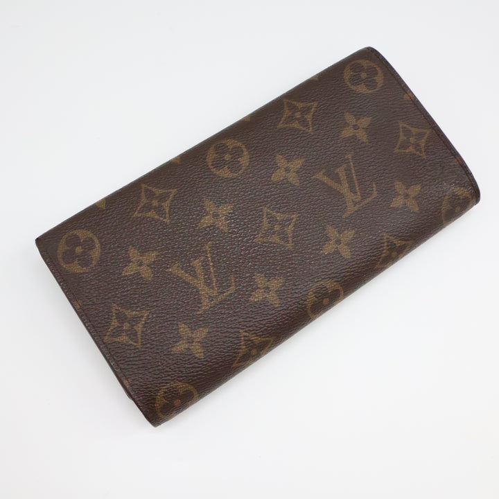 Louis Vuitton Emilie Brown Monogram Rose Ballerine Femme Wallet