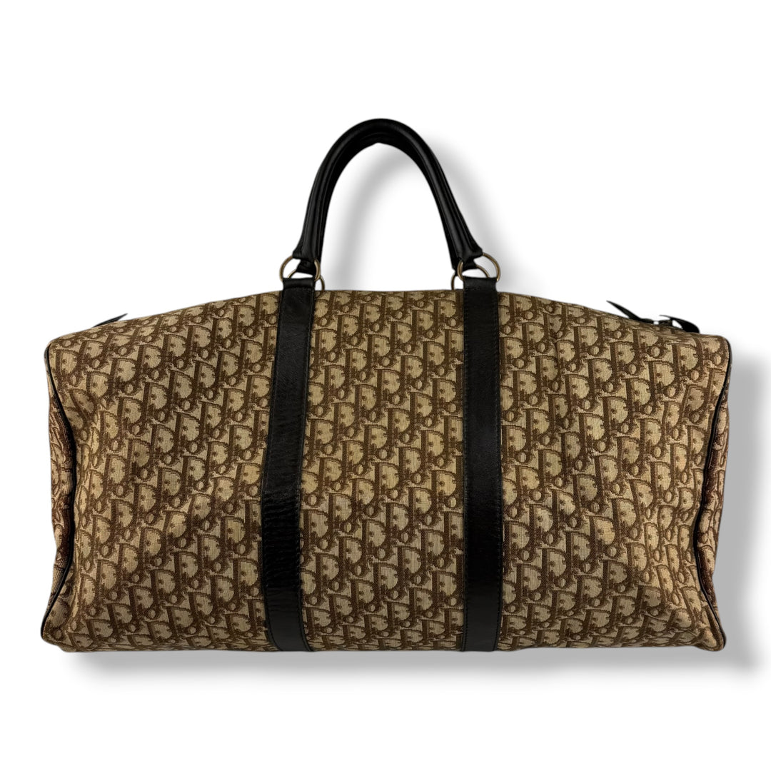 Christian Dior Boston Monogram Oblique Beige/Navy Handbag