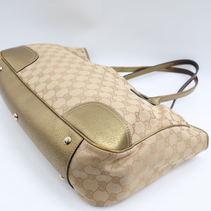 Gucci Beige/White Princy Tote Bag