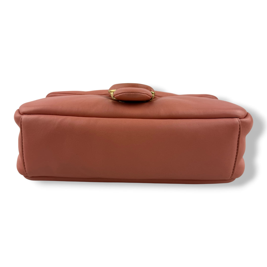 Coach Pillow Tabby 26 Coral Leather Handbag