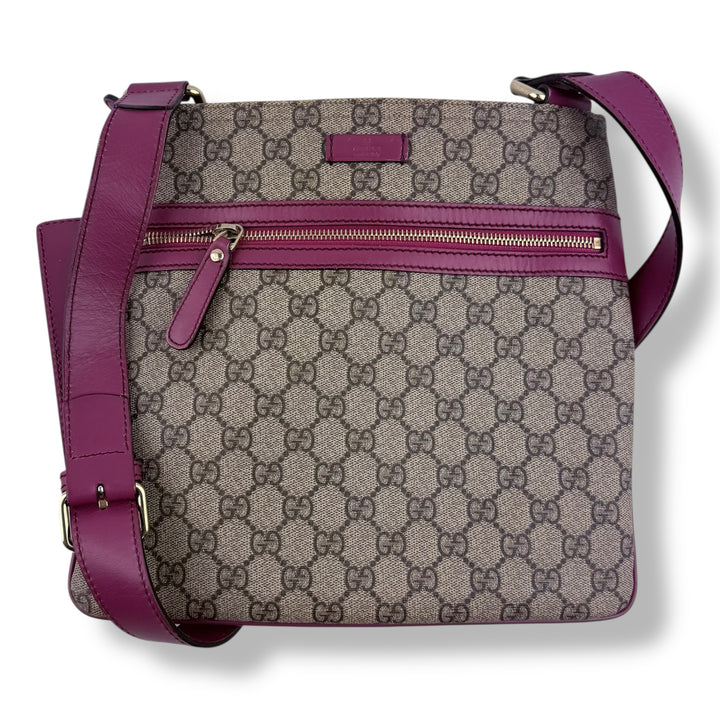 Gucci Messenger GG Supreme Beige/Pink Bag