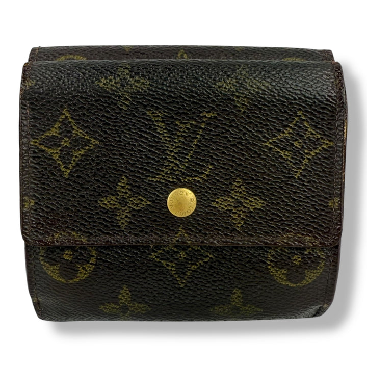 Louis Vuitton Vintage Brown Monogram Compact Bifold Wallet Purse
