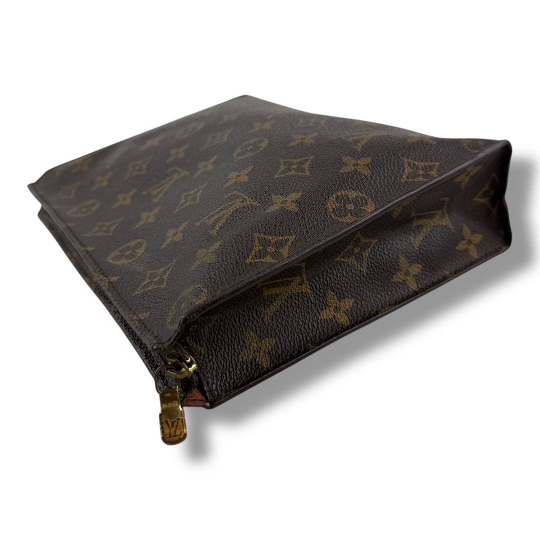 Louis Vuitton Vintage Brown Monogram Toiletry Pouch 26 Bag