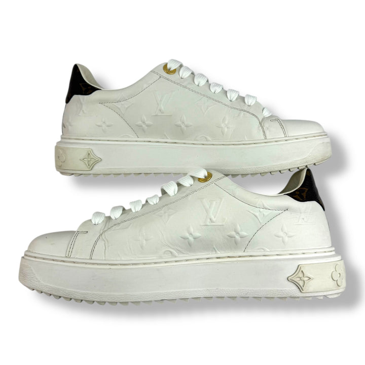 Louis Vuitton White Monogram Time Out LV UK 6 / EU 39