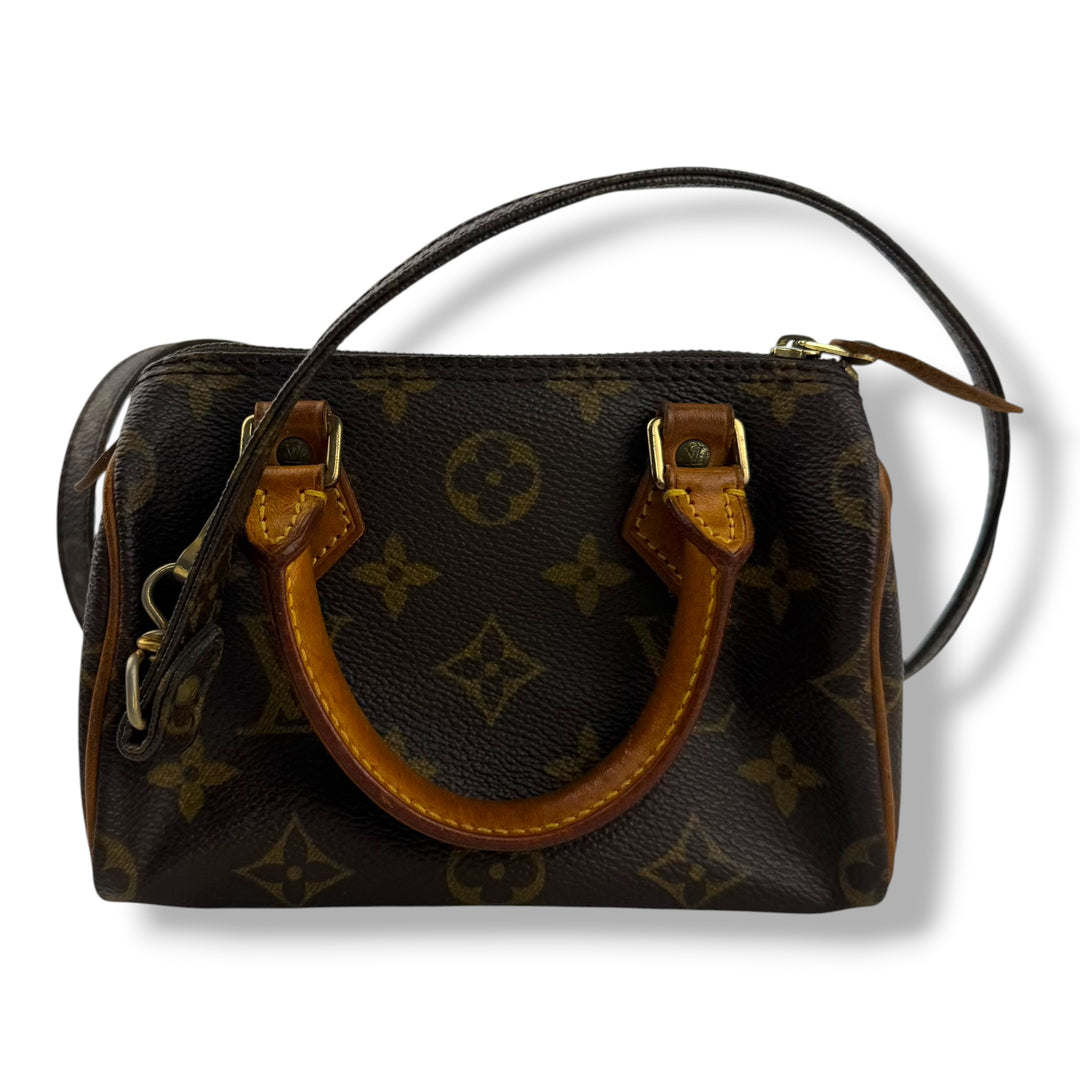 Louis Vuitton Nano Speedy Brown Monogram Handbag