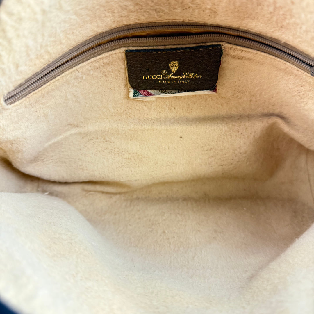 Gucci Vintage Beige Sherry Line Crossbody Handbag