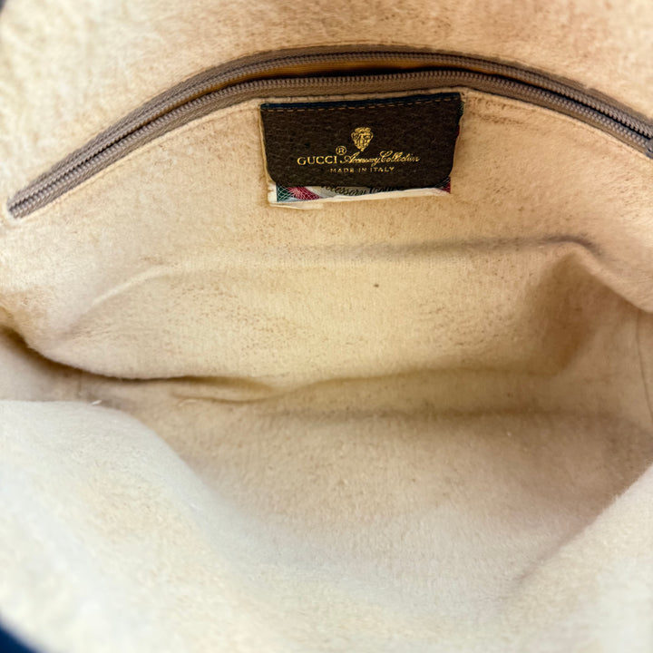 Gucci Vintage Beige Sherry Line Crossbody Handbag