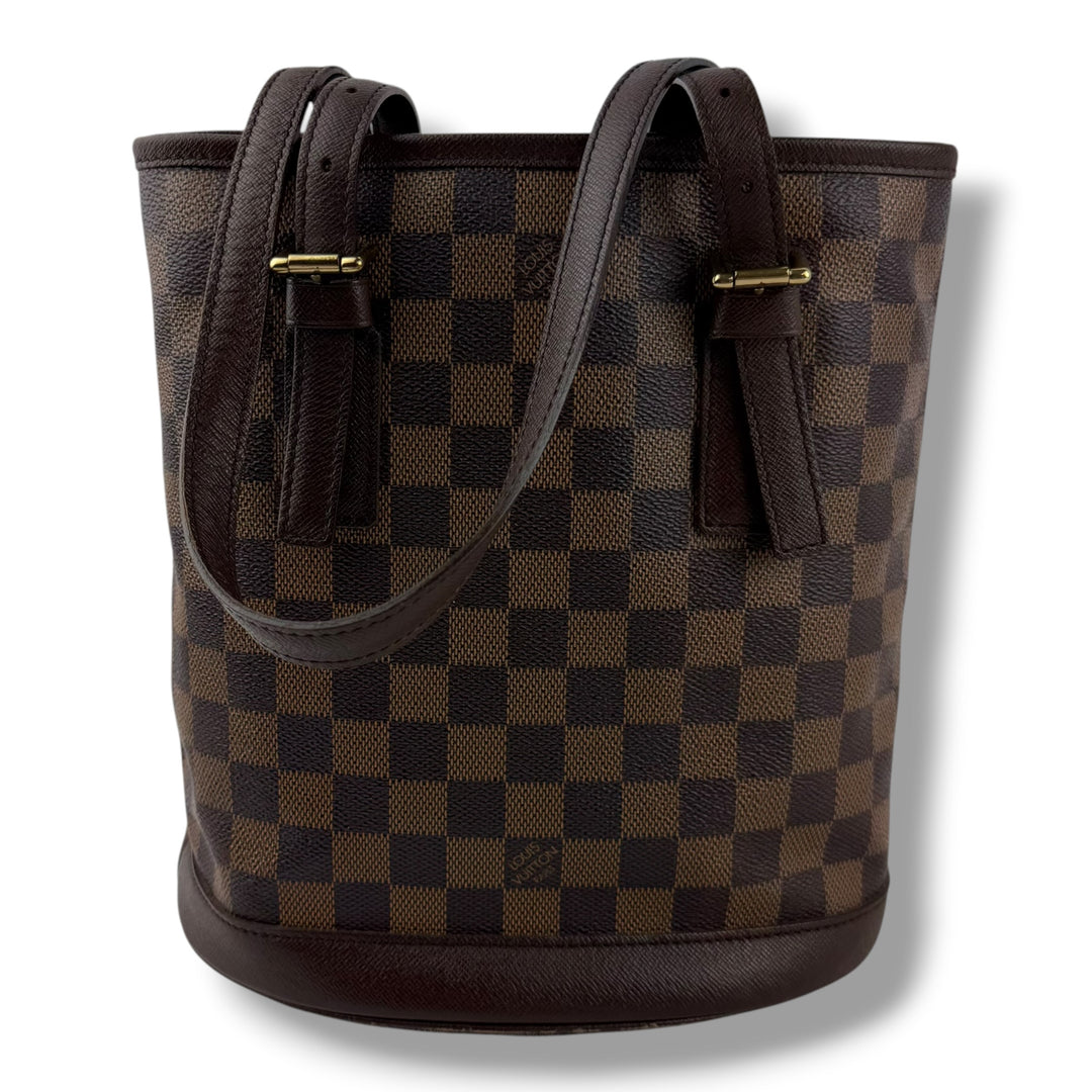 Louis Vuitton PM Bucket Tote Brown Damier Handbag