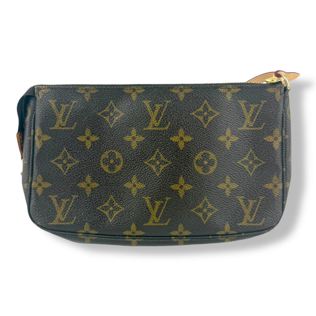 Louis Vuitton Pochette Accessories Brown Monogram Clutch Bag