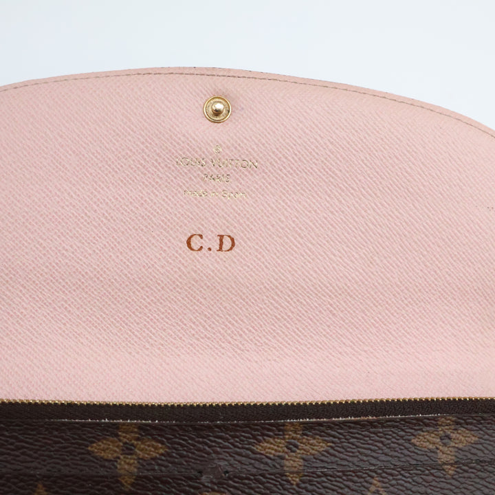 Louis Vuitton Emilie Brown Monogram Femme Wallet