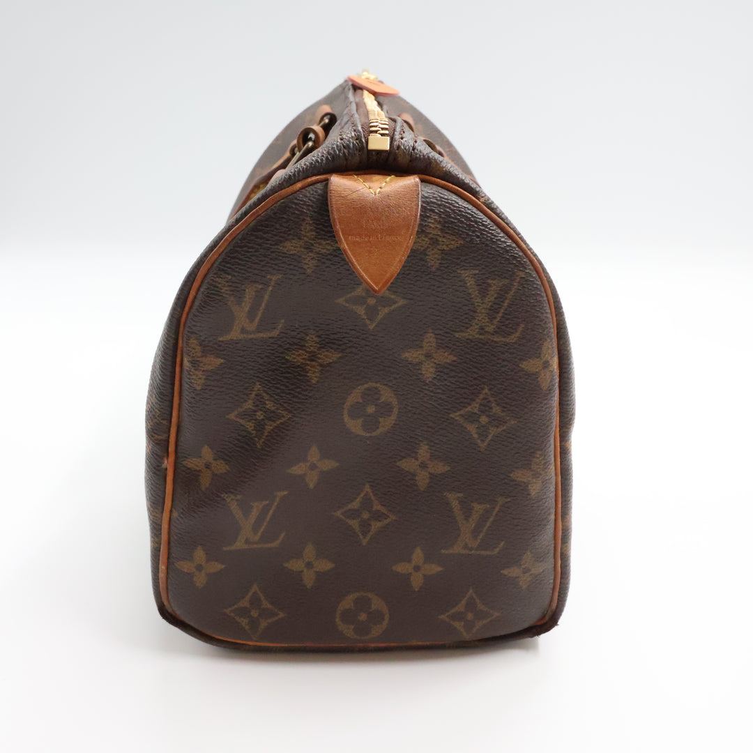 Louis Vuitton Vintage Brown Monogram Speedy 25 Handbag