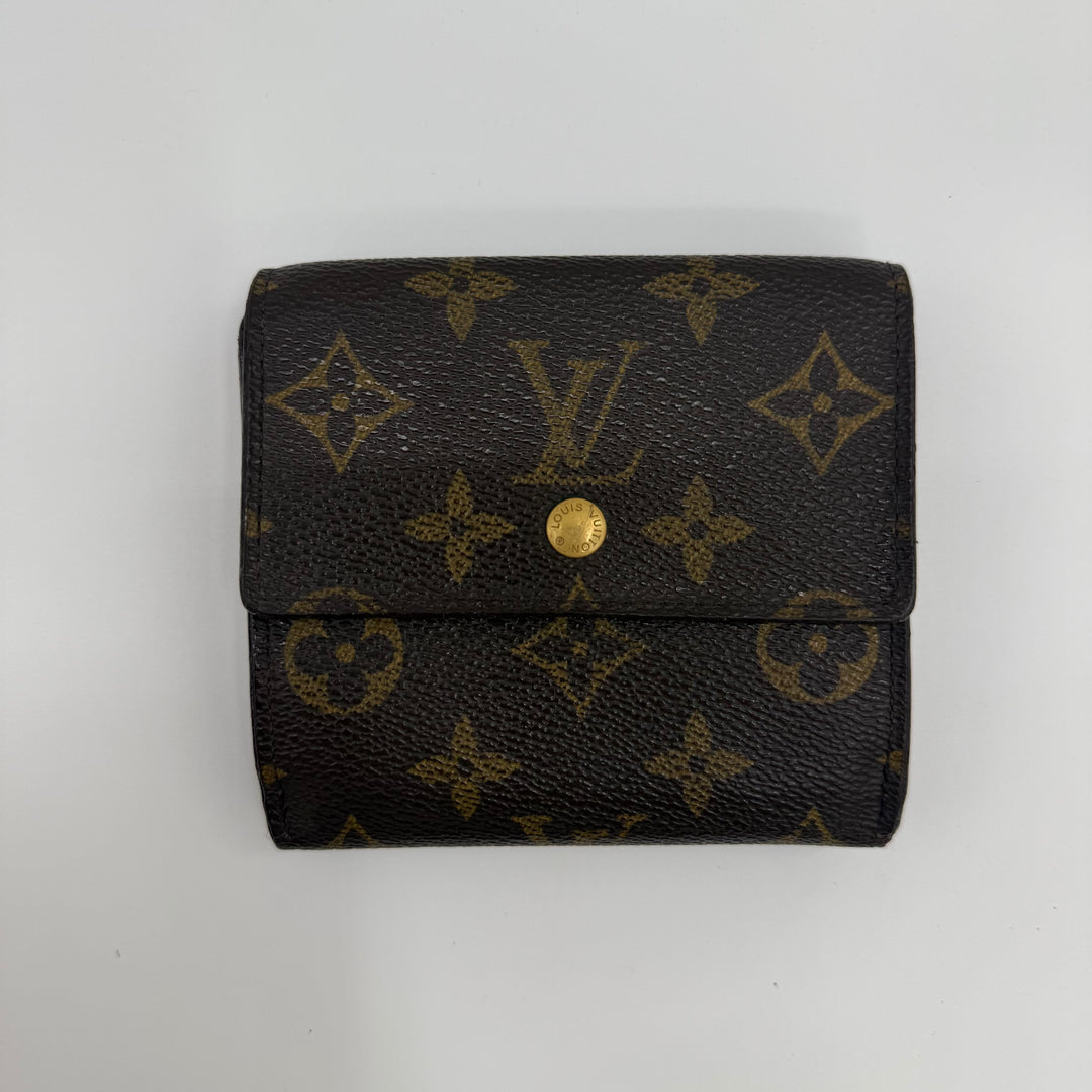 Louis Vuitton Vintage Brown Monogram Compact Bifold Wallet Purse