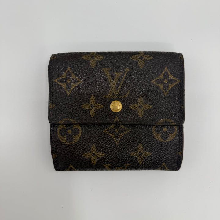 Louis Vuitton Vintage Brown Monogram Compact Bifold Wallet Purse