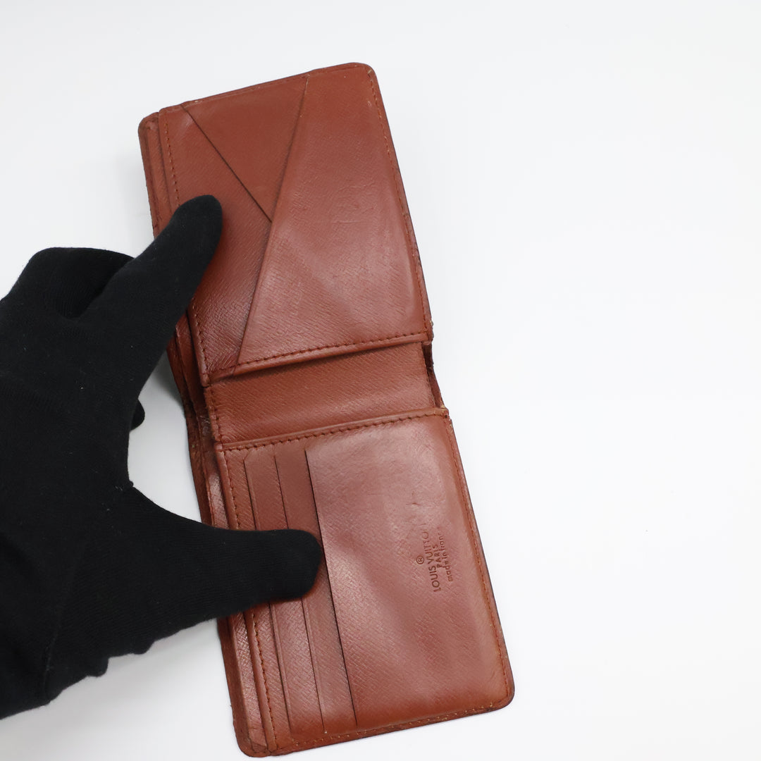 Louis Vuitton Bifold Brown Monogram Wallet Good Condition