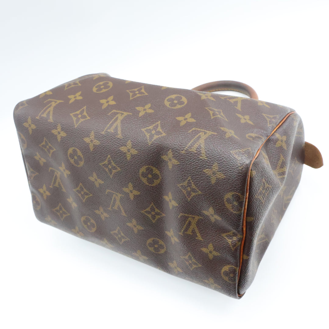Louis Vuitton Vintage Brown Monogram Speedy 25 Handbag