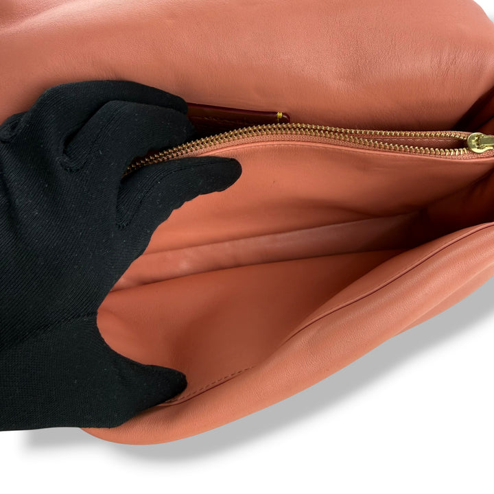 Coach Pillow Tabby 26 Coral Leather Handbag