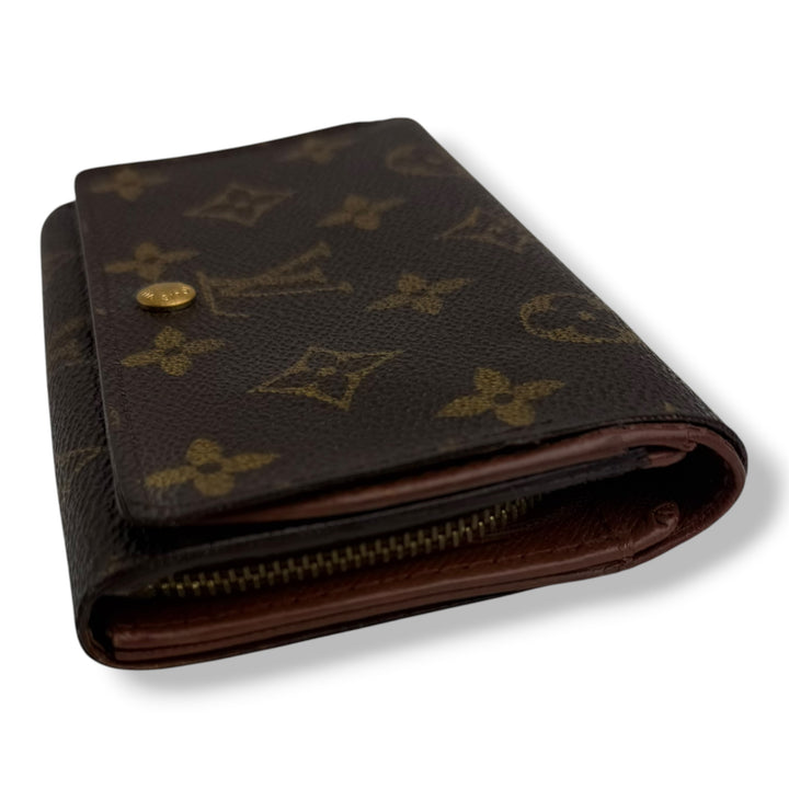 Louis Vuitton Brown Monogram Zippy Clip Purse
