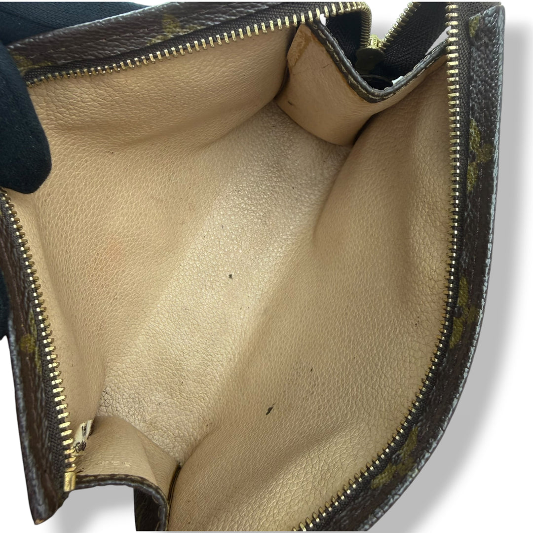 Louis Vuitton Vintage Brown Monogram Toiletry Pouch 19 Bag