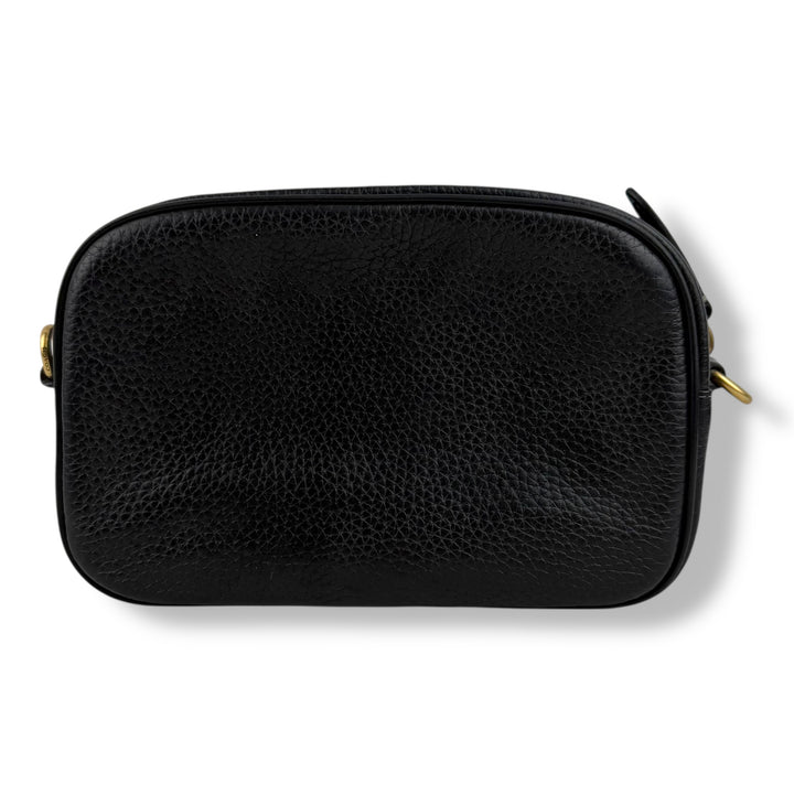 Coach Restored Black Leather Camera Handbag