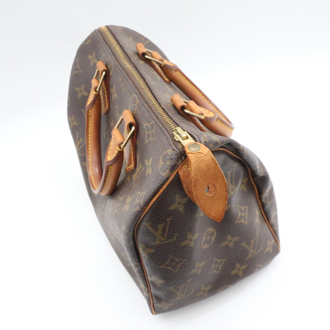 Louis Vuitton Vintage Brown Monogram Speedy 25 Handbag