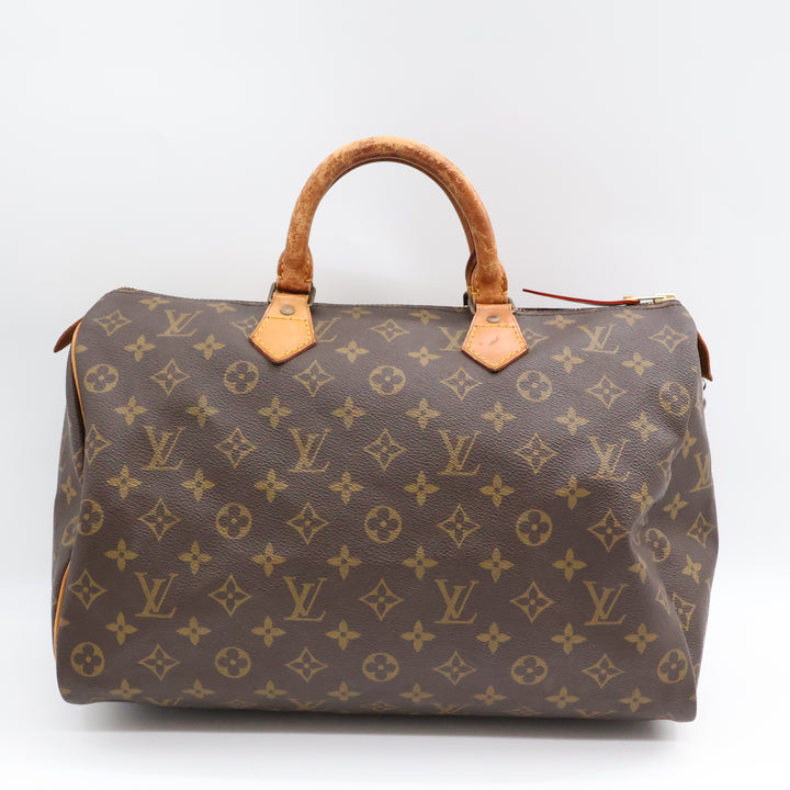 Louis Vuitton Vintage Speedy 35 Brown Monogram Handbag