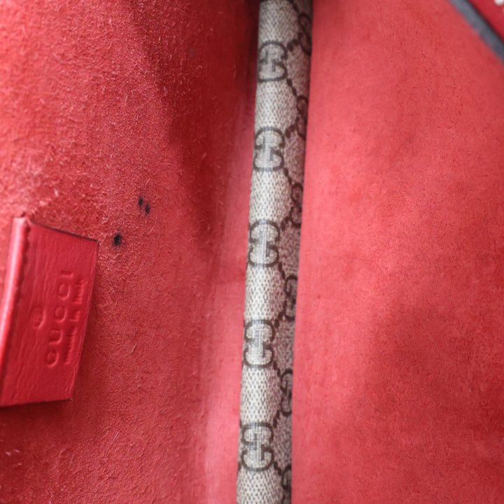 Gucci GG Dionysus Small Beige/Red Handbag