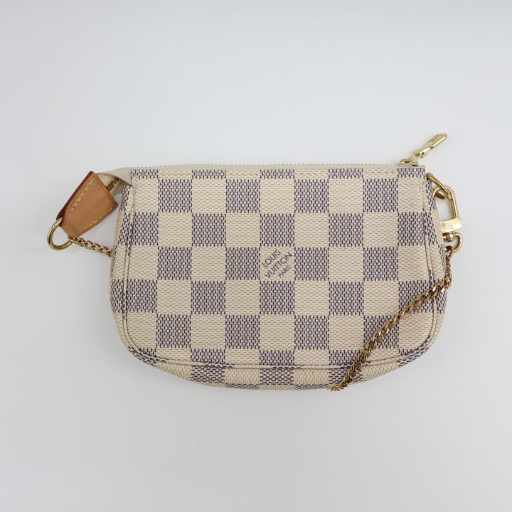 Louis Vuitton Mini Pochette Accessories Damier Azur Bag