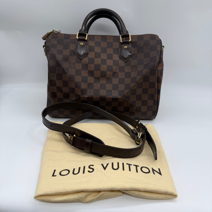 Louis Vuitton Brown Damier Speedy Bandouliere 30 Handbag